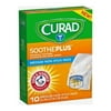Curad SoothePlus Medium Non-stick Pads 3" x 4" - 10/Box - White