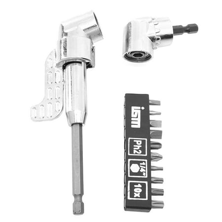 

Screwdriver Batch 1 Set Driver Extension 105 Degree Power Screwdriver Socket Adapter with Bits