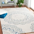 thumbnail image 3 of SAFAVIEH Blossom Brody Medallion Area Rug, Ivory/Blue, 5' x 8', 3 of 9