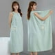 thumbnail image 3 of Toalla de baño para mujer y adultos, bata de baño lavable de estilo largo, absorbente de agua, algodón puro, falda de pelo seco, 3 of 6