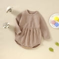 thumbnail image 5 of XFHLMJFF Summer Jumpsuits Casual Romper Boys Girls Adjustable With Pockets Solid Color Knit Sweater Sweatshirt Long Sleeve Bodysuit Warm Fall Winter Cozy Outdoor Onesie, 5 of 9