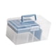 thumbnail image 5 of Caja de almacenamiento grande de PP de 11,4 x 6,3 x 5,7 pulgadas, versátil y portátil, con tapa con cierre para Azul, 5 of 9