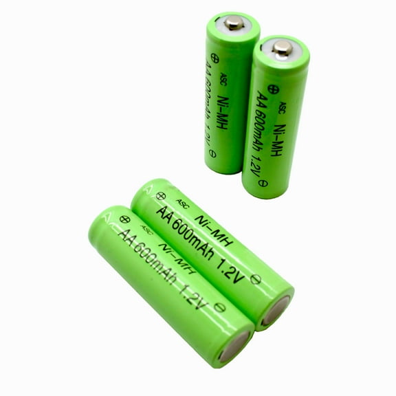 ASC Solar Light AA Ni-MH 600mAh Rechargable Batteries (Pack of 24)