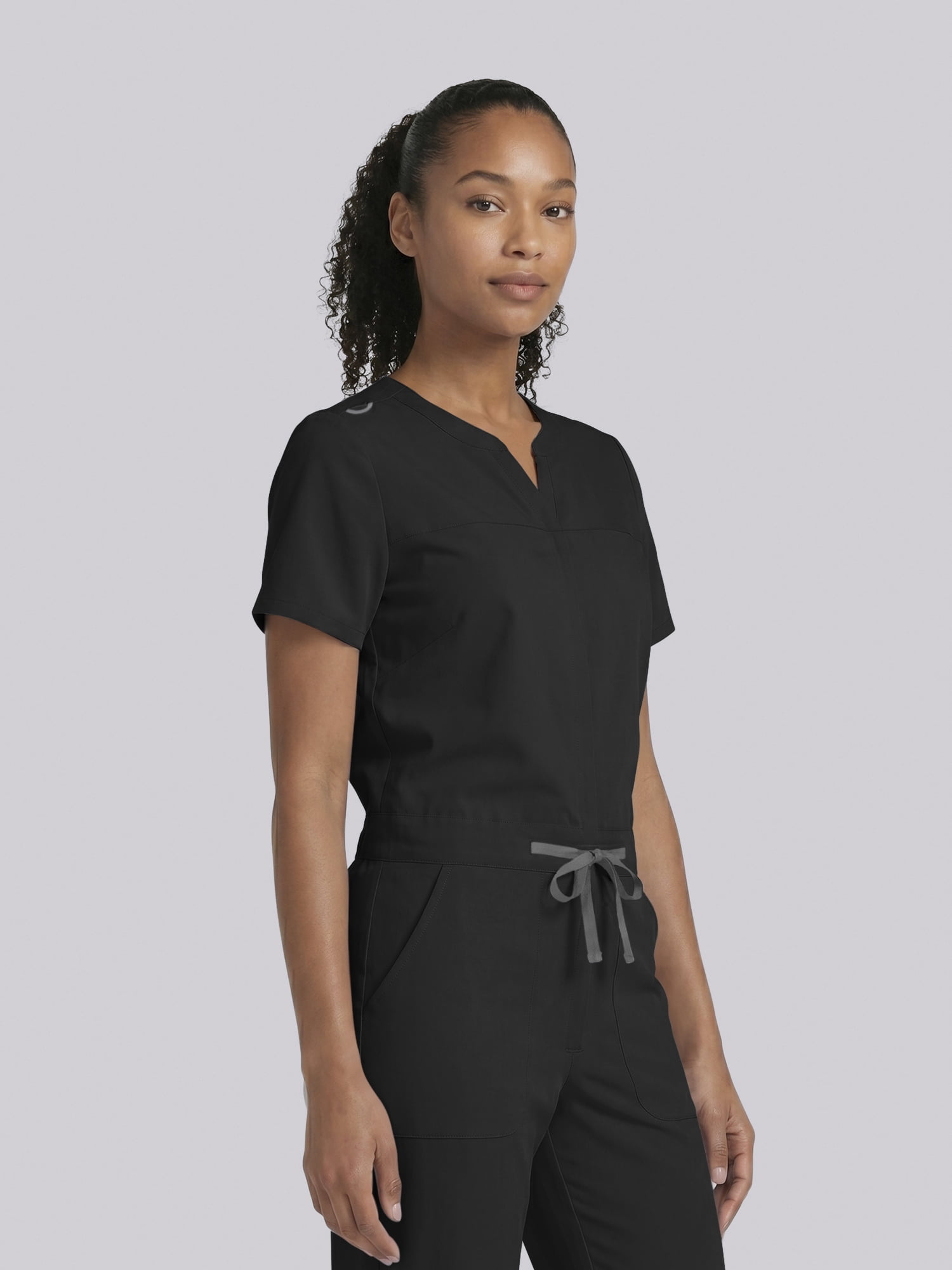 Scrubstar Ultimate Women’s Antimicrobial Drawstring Straight Leg Scrub Jumpsuit, Sizes XS–2XL