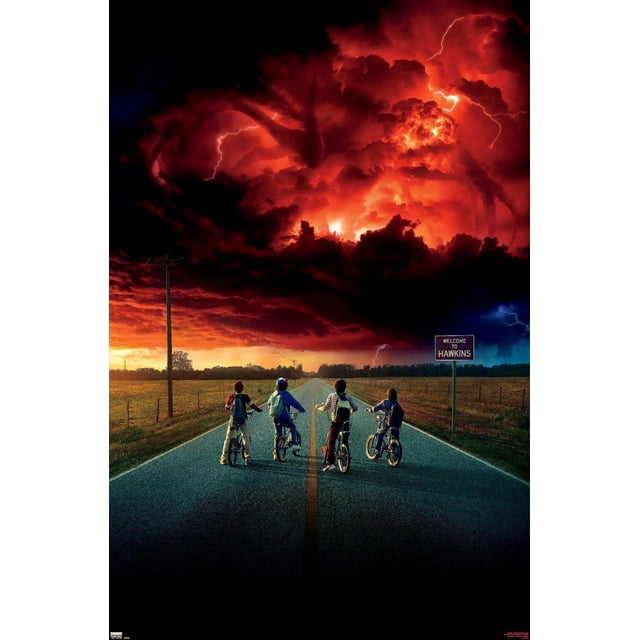 Netflix Stranger Things: Season 2 - Key Art Wall Poster, 22.375" x 34" Framed