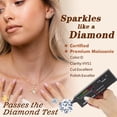 thumbnail image 5 of Beautlace Moissanite Necklace for Women,2 Carat D VVS1 Square Cut, 14K Gold Plated 925 Sterling Silver Starflower Pendant Jewelry Gift for Birthday Christmas Anniversary Wedding, 5 of 11