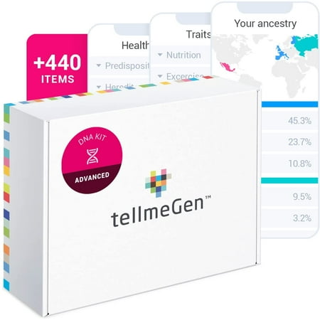 Advanced DNA Test: 400+ Reports About Health Ancestry Traits Fitness - Fees Included - Lifetime Updates