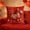 Red#1246, variant on RuiJiao Horse Print Fall Pumpkin Decorative Pillow Covers 45x45cm Cotton Fabric Home Decor for Living Room Sofa Bedroom with Hidden Zipper