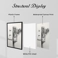 thumbnail image 5 of WFSposter Black and White Framed Canvas Print Bathroom Decor Wall Art Highland Cow Bathroom Wall Art,12x16In, 5 of 7