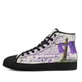thumbnail image 3 of Christian Cross Amazing Grace Purple High Top Canvas Shoes Sneakers Black Size 11.5, 3 of 4