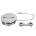 thumbnail image 2 of Tapa Del Tanque De Combustible Para Barcos, Tapa De Llenado De Cubierta, Resistente Al óxido, Fácil De Instalar, 2 Pulgadas, Versátil, Pulida Con Llave Y Anillo De Sello Para, 2 of 7
