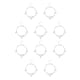 thumbnail image 2 of Sonducket Niñas tobillera pie adorno pies cadenas para vestido decoración perla/8 formas plata Perla/forma 8 Plata 10piezas, 2 of 6
