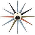 thumbnail image 3 of Kirch G81319CL George Nelson Classic Wooden Sunburst Clock, 3 of 5