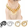 thumbnail image 4 of Methold resistente y duradero para un control mejorado Collar de cadena de perro de acero Collares de perro Collar de perros negro 28 pulgadas Type3 NO3, 4 of 6