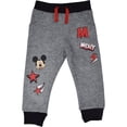 thumbnail image 3 of Pantalones Disney Mickey Mouse para niños pequeños, paquete de 2 unidades, negro/gris, 3T, 3 of 7