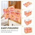 thumbnail image 2 of Yayeee Collapsible Cube Storage Bin with Lid Fabric Closet Decorative Basket with Handles, Pink Flowers, 2 of 7