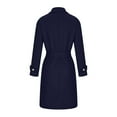 thumbnail image 5 of Viikei Women Coats Clearance Women's Autumn and Winter Temperament Slim Solid Color Woolen Coat, 5 of 6