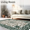 thumbnail image 2 of ODIKA 5'x7' Machine Washable Non-Slip Area Rug, Celtic Knot Weaving Kit Traditional Interlocking Project High Traffic Rug, Brown, 717398, 2 of 7
