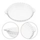 thumbnail image 4 of Molde de vidrio para hornear, redondo, antiadherente, con borde ondulado suave, para tartas de manzana, calabaza y tartas de olla, transparente, 20 cm, 4 of 7