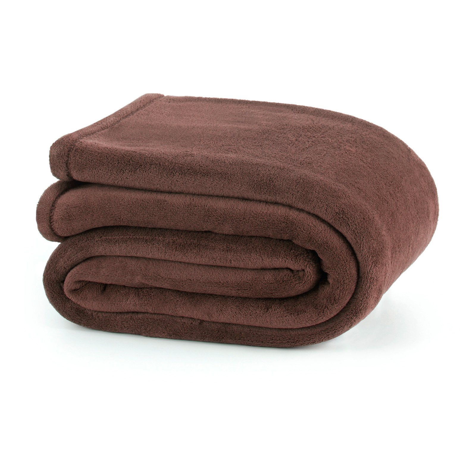 Martex Brown Polyester Plush Bed Blanket, King