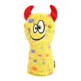 thumbnail image 1 of Funda protectora de felpa para la cabeza del palo de golf, ideal para deportes al aire libre. Conductor amarillo, 1 of 8