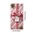 thumbnail image 3 of LmnLft Christmas Door Cover, Pink Bow Door Cover, Winter Door Decorations for Front Door, Holiday Party Backdrop Hanging Ornaments, 3 of 6