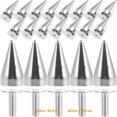 thumbnail image 4 of Metal Studs White 20Pcs 0.4x0.2in, 4 of 5