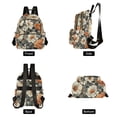 thumbnail image 4 of FORMRS Mini Backpack Purse for Women Travel Daypack Casual Shoulder Bag, Gray Floral Pattern, 4 of 7