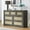 47"W-Midnight Oak, variant on OAKHAM 7 Drawer Dresser, Rattan Wide Chest of Drawers for Bedroom Living Room,Large, Weathered Oak