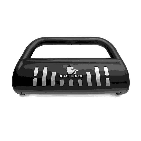 Black Horse Bull Bar Skid Plate Black Compatible with 2006-2007 Toyota Highlander-CBB-TYF5107SP