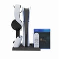 thumbnail image 2 of Universal Cooling Stand for PS5 & PS5 Slim (Disc/Digital Editions) - 3-in-1 Charging Dock with Dual DualSense Charger + 10-Game Disc Rack, Quiet Fans, Anti-Slip Base | PS5 Accessories, 2 of 5