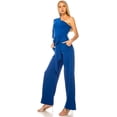 thumbnail image 2 of Royal Neon Small Size Womens Summer Sexy Jumpsuit Formal and Casual Long Sleeve One Shoulder, Fashion Dresses, Occasions, 2 of 4