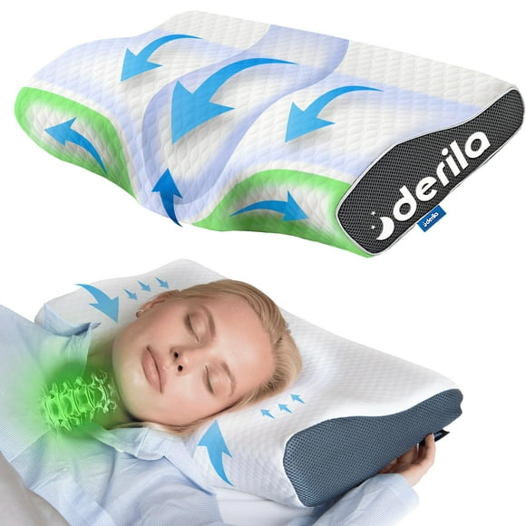 Funda de Almohada Derila Queen Size con Efecto Refrescante Blanca