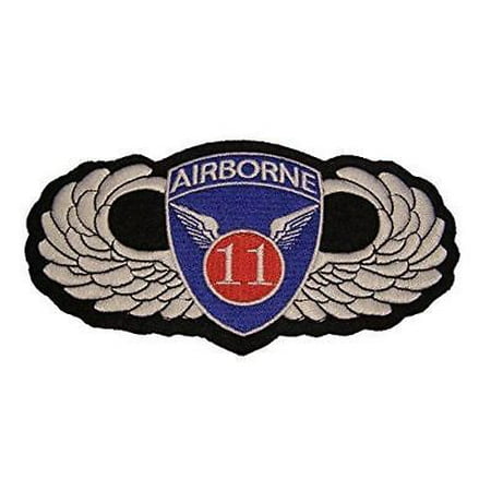 - LARGE US ARMY ELEVENTH 11TH AIRBORNE DIVISION ABD JUMP WINGS PATCH ANGELS VET