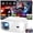 White, variant on AUOSHI Mini Projector with WiFi and Bluetooth, Native 1080P Portable Projector 4K Supported, 15000 Lumens Movie Projector with Speaker, 50% Zoom, Keystone, Outdoor Projector for Home Theater, Camping