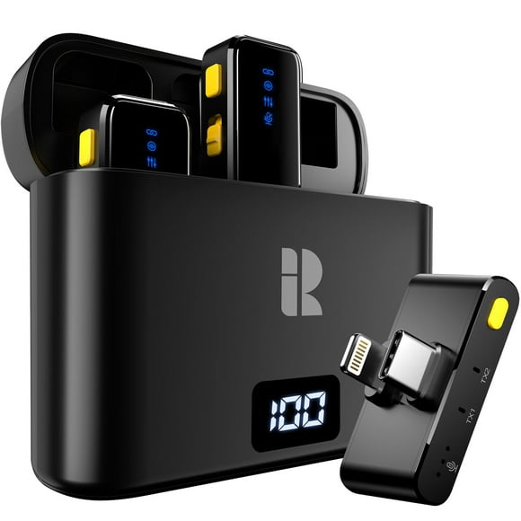 Micrófono Lavalier inalámbrico Rythflo LM01 Pro para iPhone/Android