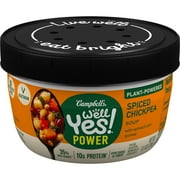 Campbell's Well Yes! Power Soup Bowl Spiced Chickpea Soup, Vegetarian Soup, 11.1 oz Microwavable Bowl