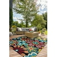 Couristan Covington Geranium, Navy-Multi Round Rug - Walmart.com