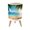 Color 2, variant on Small Trash Can with Lid Tropical Beach Turquoise Ocean Waves Palm Leaves Sunny Blue 1.8 Gallon Dog Proof Trash Can Round Garbage Can Waste Bin Wastebasket for Bathroom Bedroom Living Room
