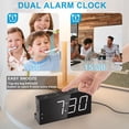 thumbnail image 4 of Despertador Mesqool, alarma doble extra ruidosa con vibración, 4 of 8