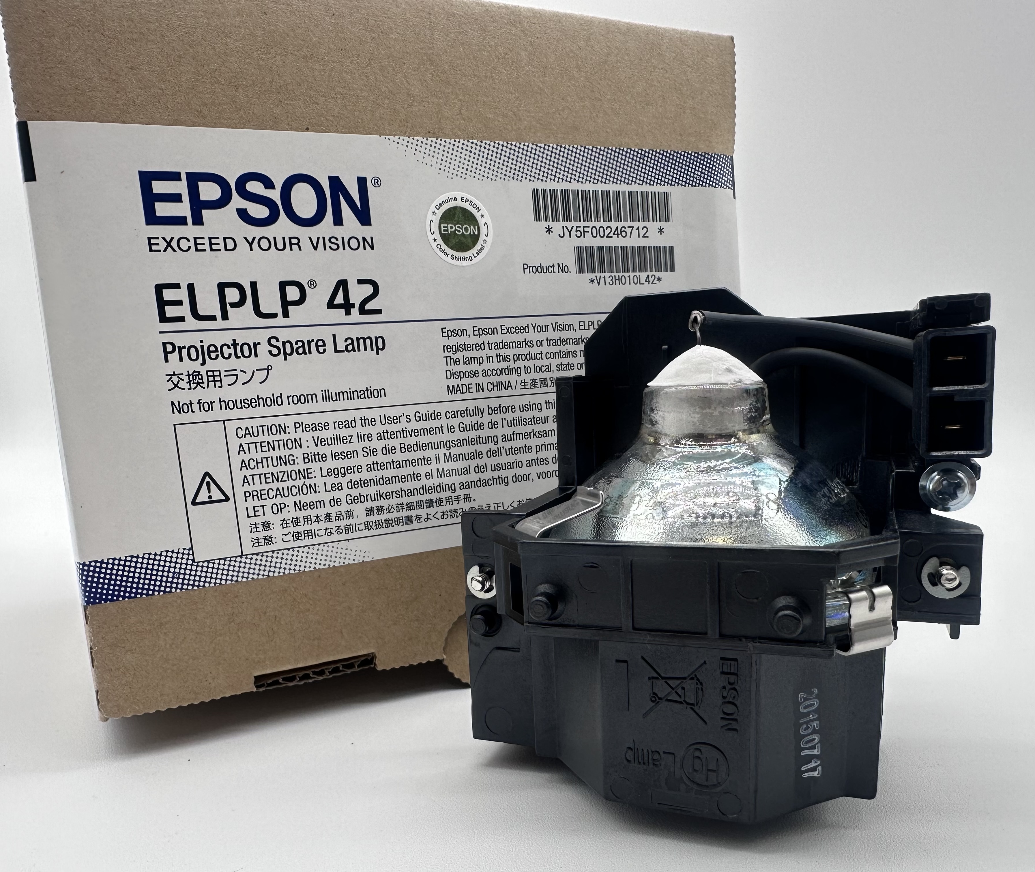 OEM Lamp & Housing for the Epson Powerlite 400W Projector - 1 Year Jaspertronics Full Support Warranty! - image 5 of 7