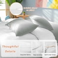 thumbnail image 2 of King 4 Piece Bedding Set Gray-green White Color Ombre Soft Breathable Duvet Cover and Pillowcase, Minimalist Gradient Art Duvet Cover Set Bed Sheets for Bedroom Dormitory Guest Room, 2 of 9