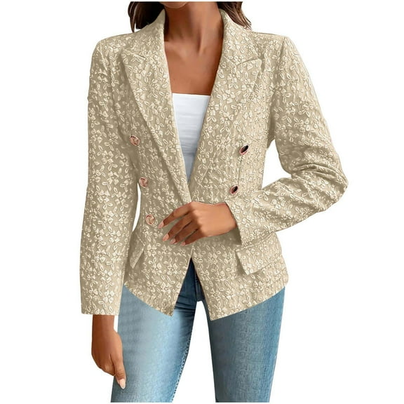 Pohista Black Blazer Women Long Sleeve Women's Fashion Solid Color Long Sleeve Button Up Suit Jacket My Items