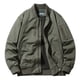 thumbnail image 1 of Blusa y camisa de manga larga con cuello alto para hombre, estilo casual, de cuero sólido, con bolsillos y cuello alto, chaqueta de motociclista, blusa de algodón para hombre, 1 of 8