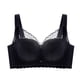 thumbnail image 1 of Gibobby Sujetadores deportivos para mujer Ropa interior de mujer Sujetador ultrafino de reunión Sujetador antiflacidez ajustable Ropa interior (Negro,38C), 1 of 4