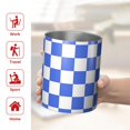 thumbnail image 5 of 12oz Coffee Tumblers Blue and White Checkered Pattern Stainless Steel Vacuum Insulated Travel Tumbler Coffee Cups Mug with Lid and Straw with Cleaning Brush for Cold & Hot Drinks, 5 of 5