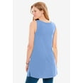 thumbnail image 2 of Woman Within Plus Size Perfect Sleeveless Shirred U-Neck Tunic, 2 of 6