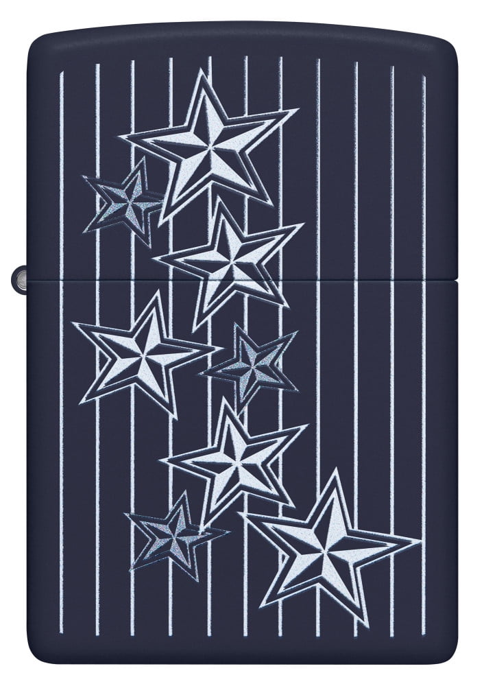 Zippo Star Design Navy Matte Pocket Lighter