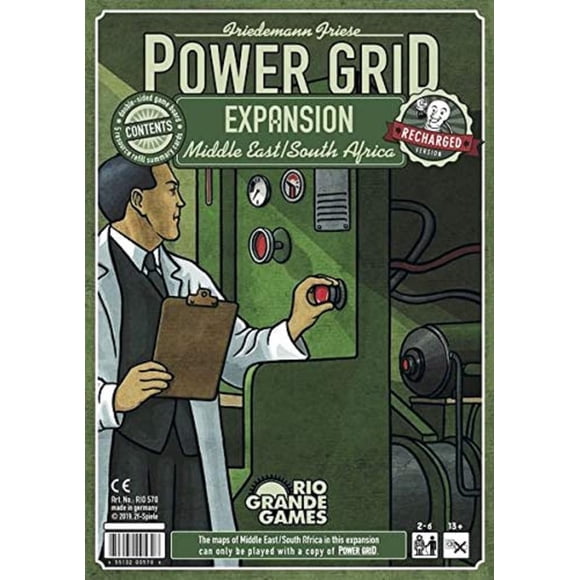 Juego de Mesa Rio Grande Games Power Grid Medio Oriente y Sur