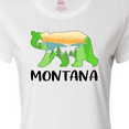 thumbnail image 4 of Inktastic Montana Lake and Trees in Bear Silhouette Women's T-Shirt, 4 of 5